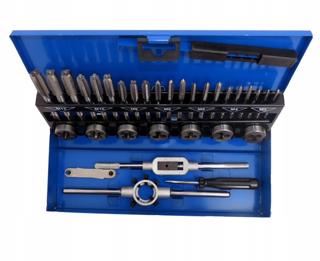 Set of Taps and Dies M3-M12 32 Pieces