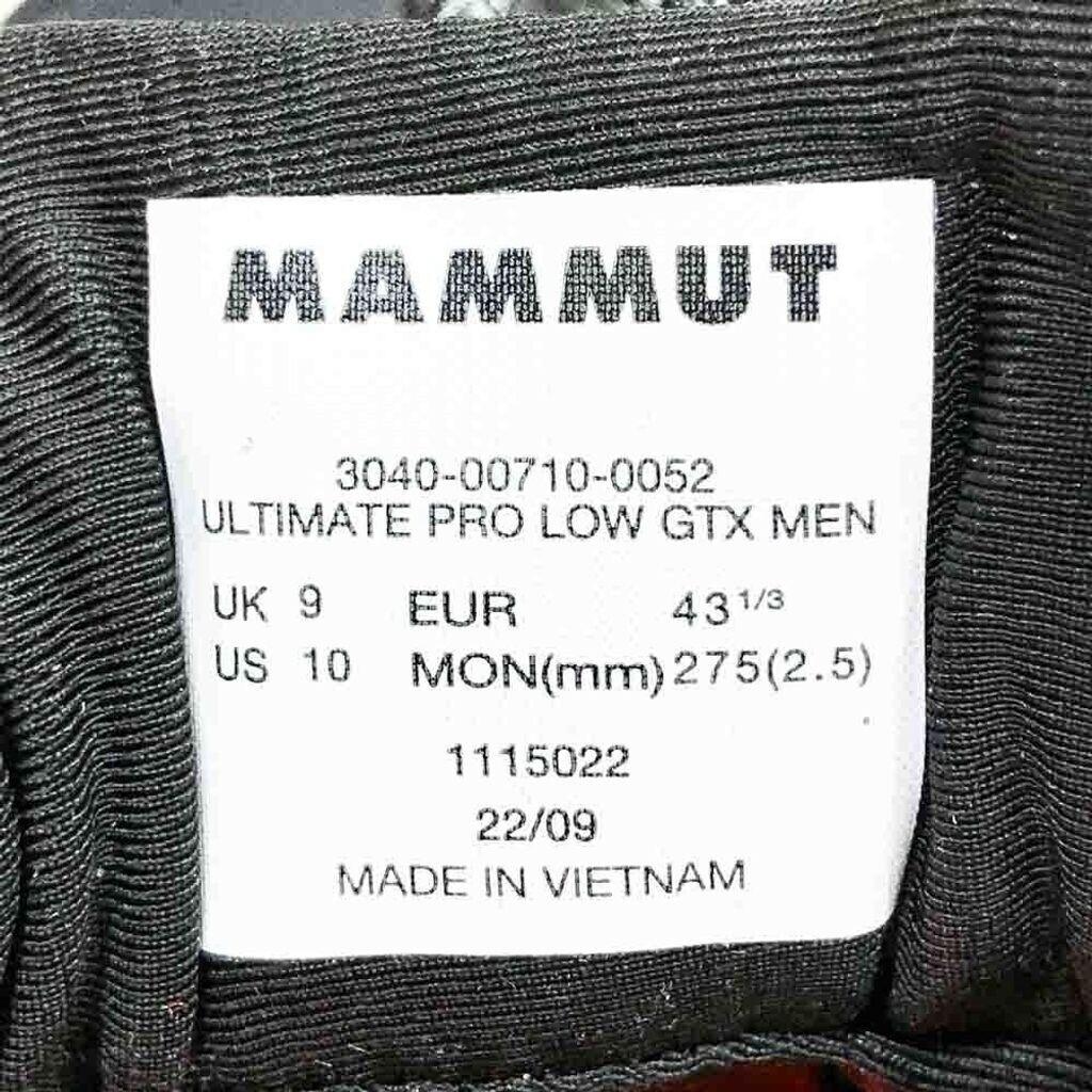 Обувь для треккинга Mammut Ultimate Pro Low GTX black/black