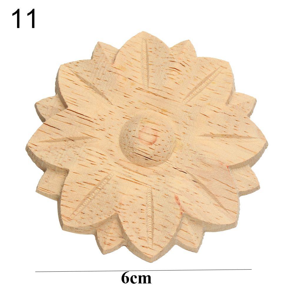 Украшение двери деревянные фигурки ремесла резьба по дереву декоративная деревянная резная угловая аппликация рамка