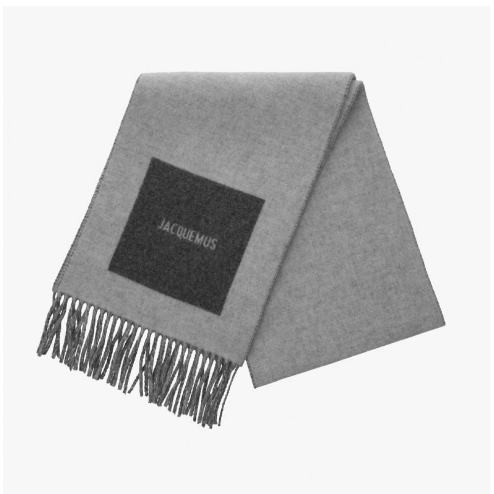 Jacquemus Logo Fringe Scarf Le Sharpe Ronde Carre Acu00579aot4044