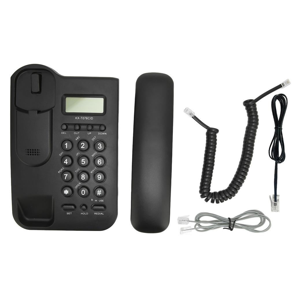 Настольный телефон Caller ID Настенное крепление Минималистичный проводной домашний телефон для дома Отеля Телефонная линия