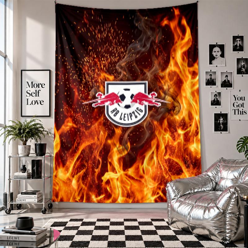 RB Leipzig Football Wall Tapestry Home Decor Wall Hanging Cloth for Bedroom Living Room Background