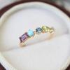 925 Sterling Silve Tiger Eye Stone Irregular Ring for Women Girl Fashion Versatile Originality Gift Dropshipping