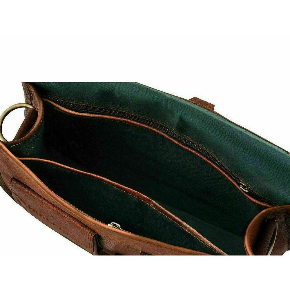 Мужская сумка через плечо из натуральной вощеной кожи, сумка для ноутбука, портфель