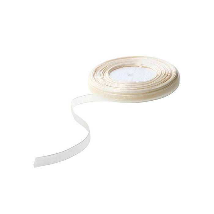 Ruban en organza - Cupsofu - 3/8 pouces - 50 yards - Beige