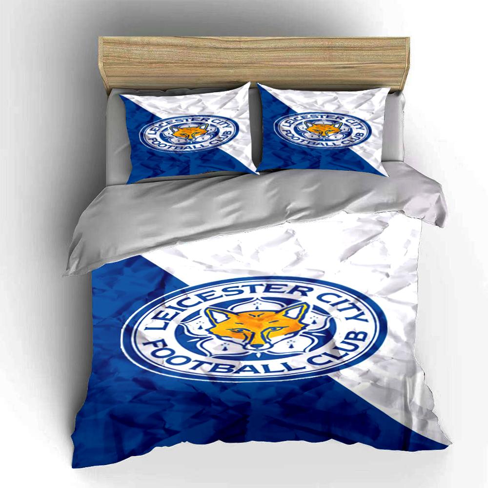 Leicester City Football Club Bedding Set Bedding set (1 duvet cover, 2 pillowcases, duvet not included)