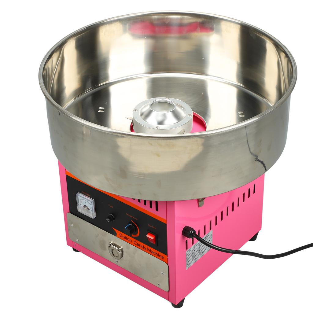 Cotton Candy Machine Commercial Fully Automatic Mini Stainless Steel Candy Floss Maker for Parties