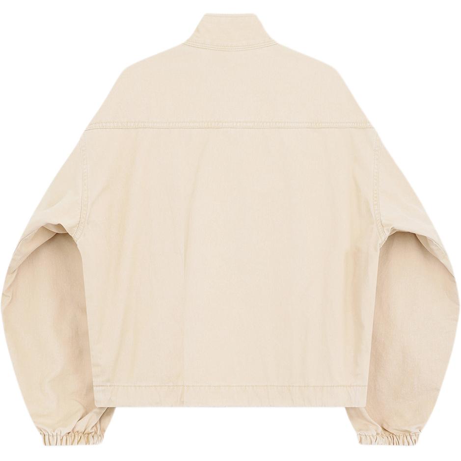 We11done Logo Snap Collar Long Sleeve Jacket Unisex jackets WD-JP2-25-052-W-BG