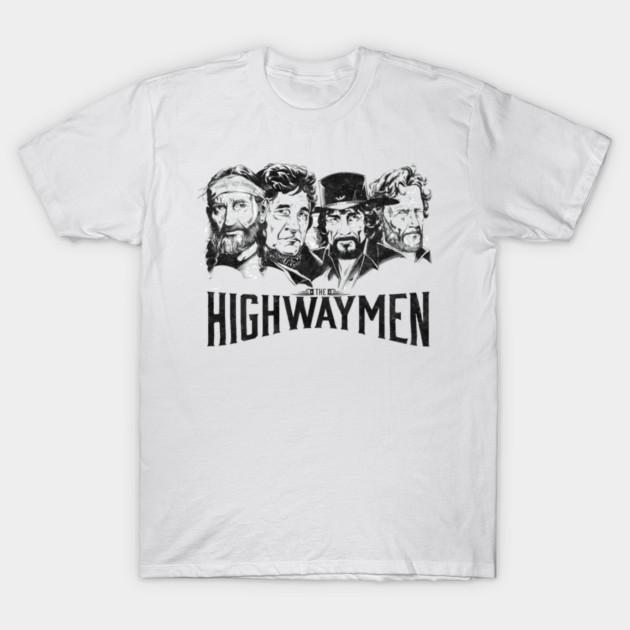 Asian Size Cotton Unisex Tshirt Print T-shirt The Highwaymen Band T-shirt No-Cut Print Regular Fit
