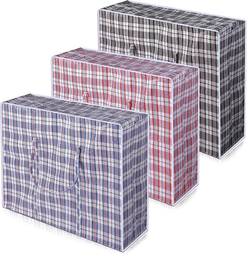 Large Moving Bag With Zipper And Handles For Clothes Storage And Transport