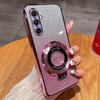 Чехол-подставка с магнитом и блестками для Samsung Galaxy M55 M14 M54 M23 M52 M31 M21 M30S M51 M35 Силиконовый держатель