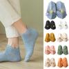 1 пара женских носков с вышивкой в ​​виде сердца, укороченные, без запаха, однотонные, высокоэластичные, противоскользящие, впитывающие пот, противоусадочные, спортивные носки