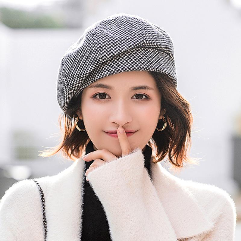 Шляпа Belle Женская корейская шляпа Дикий японский берет ретро восьмиугольная шляпа Женская шляпа британского художника