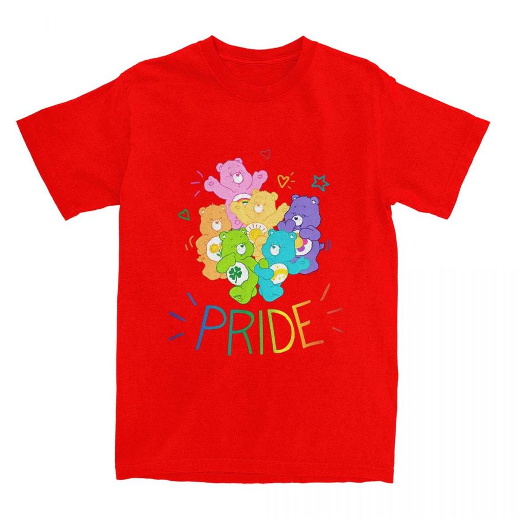 Rainbow Pride And Doodles Men Women's T Shirts Vintage Tees Short Sleeve Crewneck T-Shirt Cotton Plus Size Tops