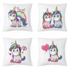 Cute Cartoon Unicorn Pillowcase Car Ornaments Office Living Room Sofa Home Pillowcase