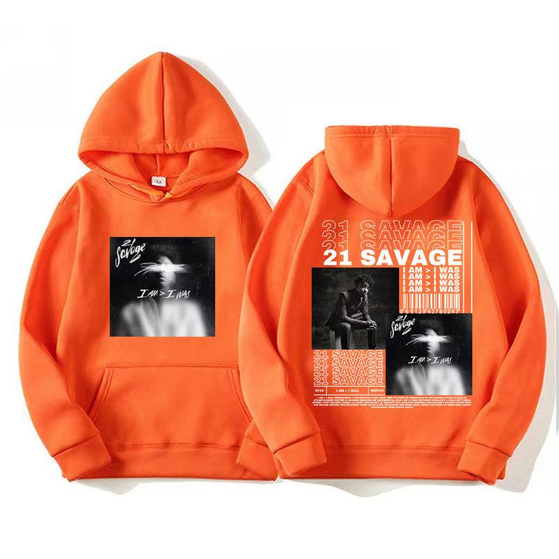 Rapper 21 Savage I Am I Was Album Cover Hoodies Men'S Women