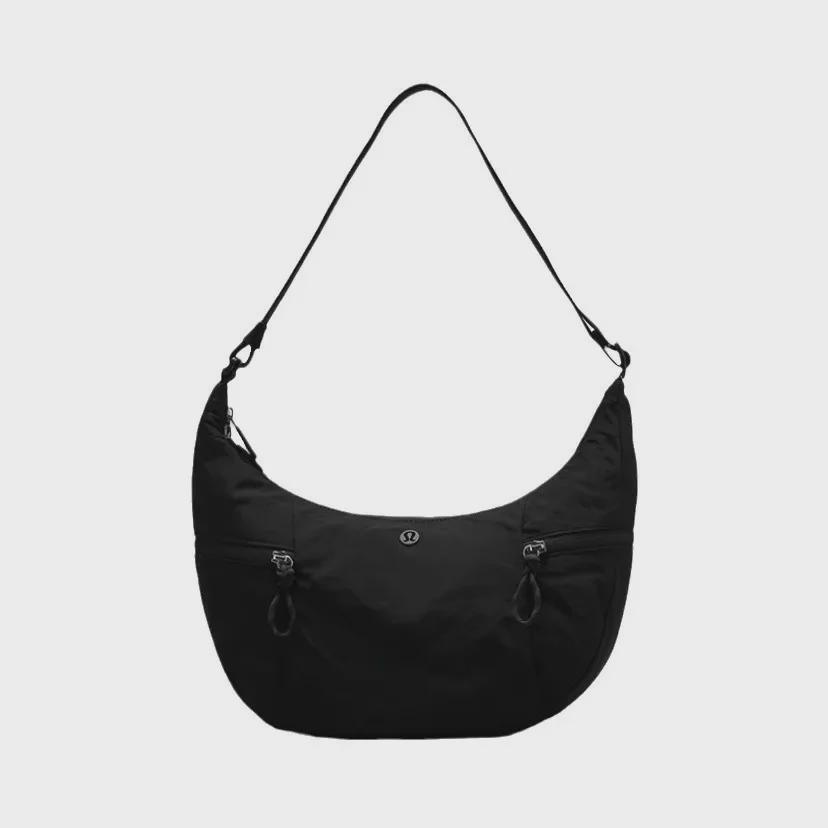 «Lulu 2024 Большая накладная сумка через плечо для круассанов, вместимость 6 л-13 л»