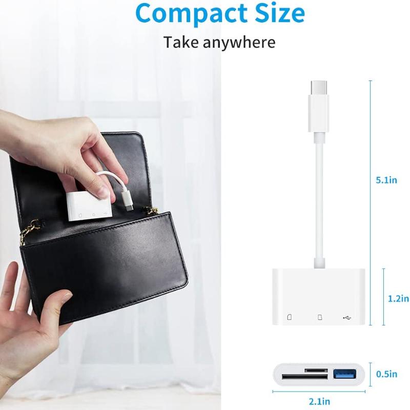 Адаптер Type-C TF CF Устройство чтения карт памяти SD OTG Writer Compact Flash USB-C для iPad Pro Huawei для Macbook Устройство чтения карт памяти USB Type C