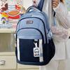 New Style of Junior and Senior High School Students' School Bag Korean Style Street Fashion Casual Backpack Large Capacity Simple Campus Backpack