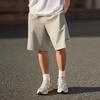 Li Ning Sports Lifestyle Series Однотонные трикотажные повседневные шорты с вышитым логотипом, мужские шорты серого цвета AKSU699-2