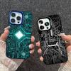 Чехол для телефона с рисунком печатной платы Для IPhone 17 16 Plus Pro Max 15 14 13 12 11 Матовые Цветные Чехлы