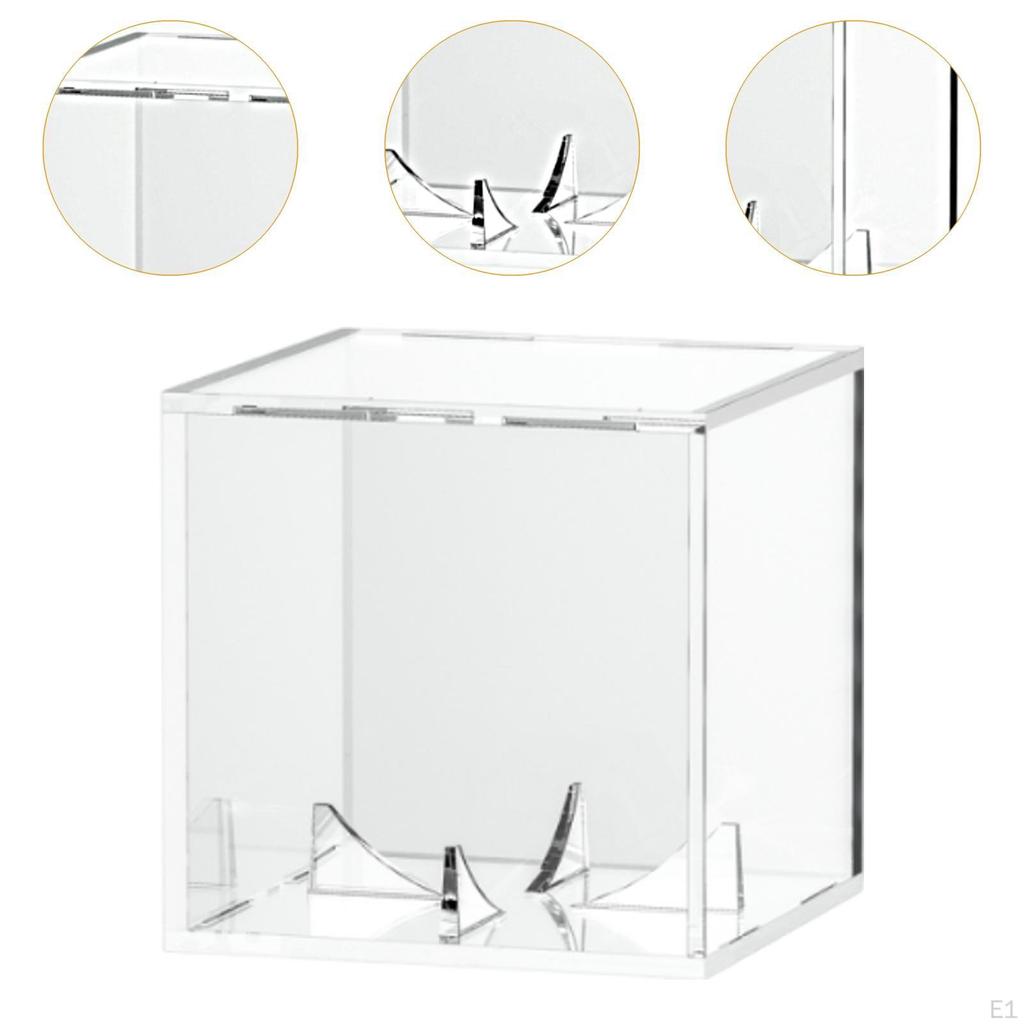 Baseball Display Case Cube Sport Lover Stable Showcase Collection Multipurpose Memorabilia Ball