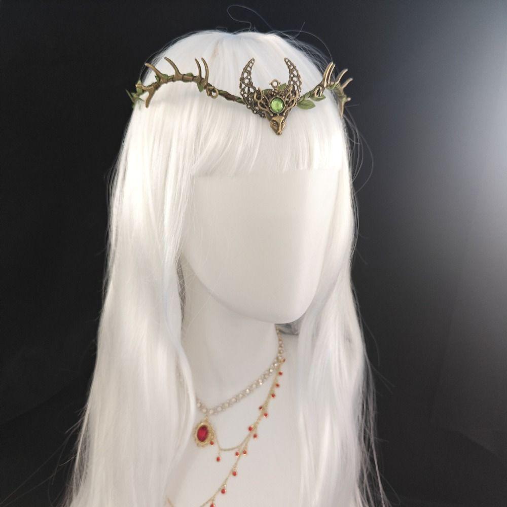 Rhinestone Decorated Fairy Tiara Twig Branch Design Fairy Headpiece Woodland Elven Crown For Women