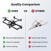 Remote Control Paper Airplane Powered Kit RC Paper Plane Motor   Kit Educational Gift Outdoor Toy   Proof