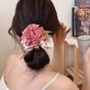 Elegant Korean Rose Hair Tie: Chic Floral Headband for Girls and Ladies