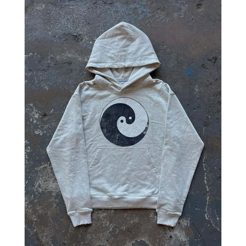 Womens Y2K Vintage Hoodie Streetwear Loose Fit Long Sleeve Sweatshirt Fall Winter