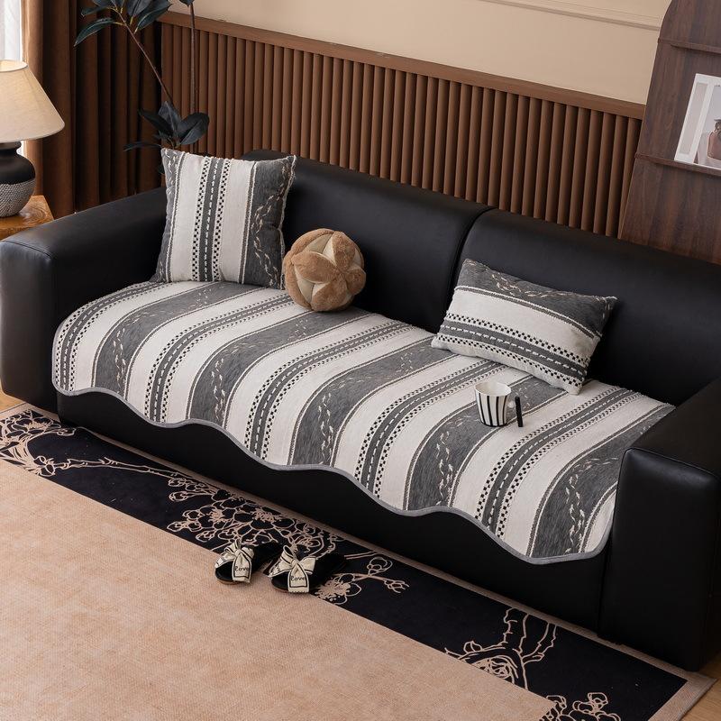 French Premium Sofa Cushion New Four-Season Universal Straight Row Special-Shaped Seat Cushion Fixed Non-Slip Sofa Cover