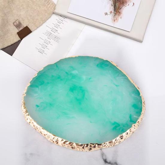 Yousheng Resin Nail Art Palette Safe Stylish Eco-friendly Portable Nail Mixing Tray for Easy Gel Color Display