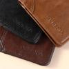Genuine Leather Vintage Wallet Men With Coin Pocket Short Wallets Small Zipper Walet With Card Holders Man Purse