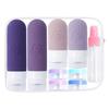 17 Pack Silicone Travel Bottles Set Wide Mouth Design Travel Containers for Shampoo Conditioner Lotion