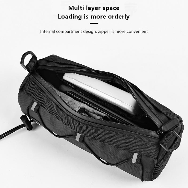 Eslnf Велосипедная передняя сумка Большая вместимость для хранения вещей Наружная водонепроницаемая многофункциональная сумка для езды на горном велосипеде Передняя сумка для горного велосипеда Аксессуары для велосипеда