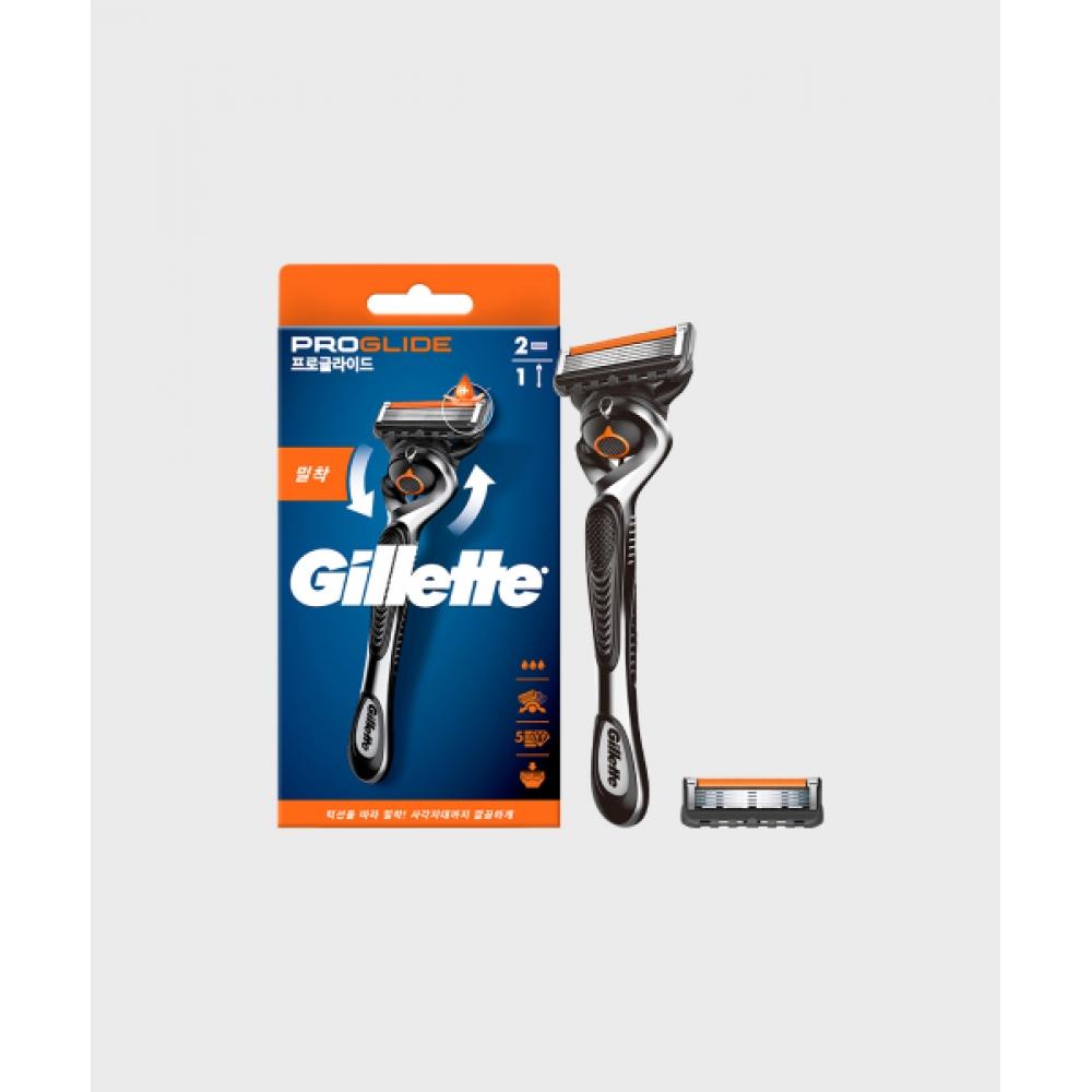 Gillette Proglide Manual 1 Shaver Handle + 2 Shaver Blades