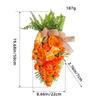 Roses Carrot Wreath Easter Decorations Artificial Flowers Wreath Orange Carrot Swag Easter Door Decoration Spring Decor for Door Window