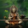 Black Myth Wukong Ornament Simple Household Creative Fighting Buddha Brass Three-dimensional Decoration Car Console Decoration
