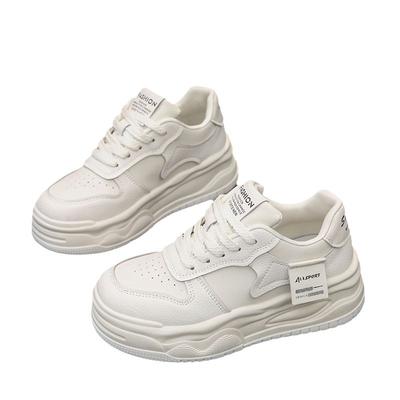 Модные женские кроссовки на толстой подошве, набор, повседневная обувь, оптическая астрономия, обувь для корта, белые, весна