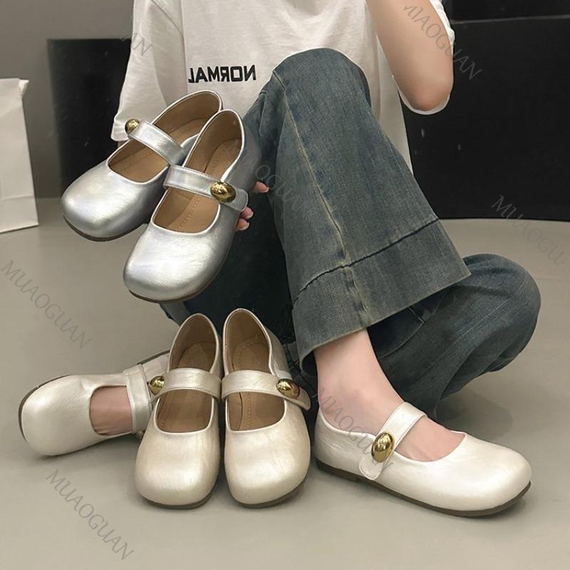 Мода Новая Весна Осень Плоские Мэри Джейн Женские Туфли Круглый Носок Неглубокий Вырез Повседневные Туфли для Женщин Слипоны Однотонные Мягкая Подошва Балетки