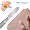 Edge Painting Leathercraft Rotating Wax Model Craft Stainless Steel Pen-Type Tool, Double-Ended Spatula/Roller, Type, Brush, Making, Supplies, (2
