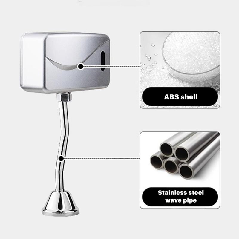 Touchless Automatic Urinal with Accuracy Flushing Control Modern ABS Small Space Saving Structure for Home Commercial