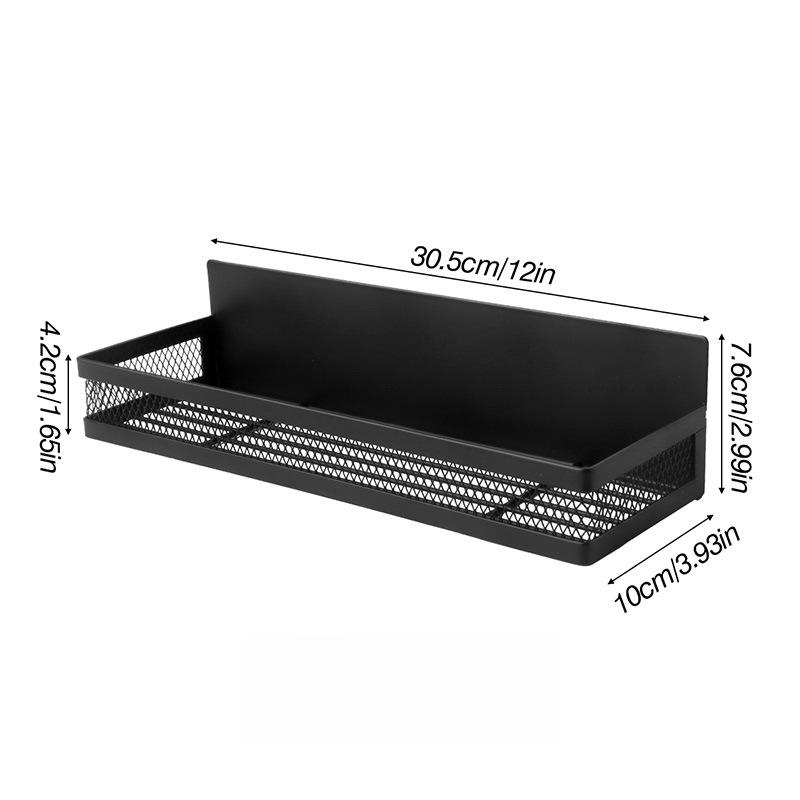 Lihe Magnetic Refrigerator Side Storage Rack, No Drill Kitchen Spice Organizer, Fridge Side Hanging Shelf