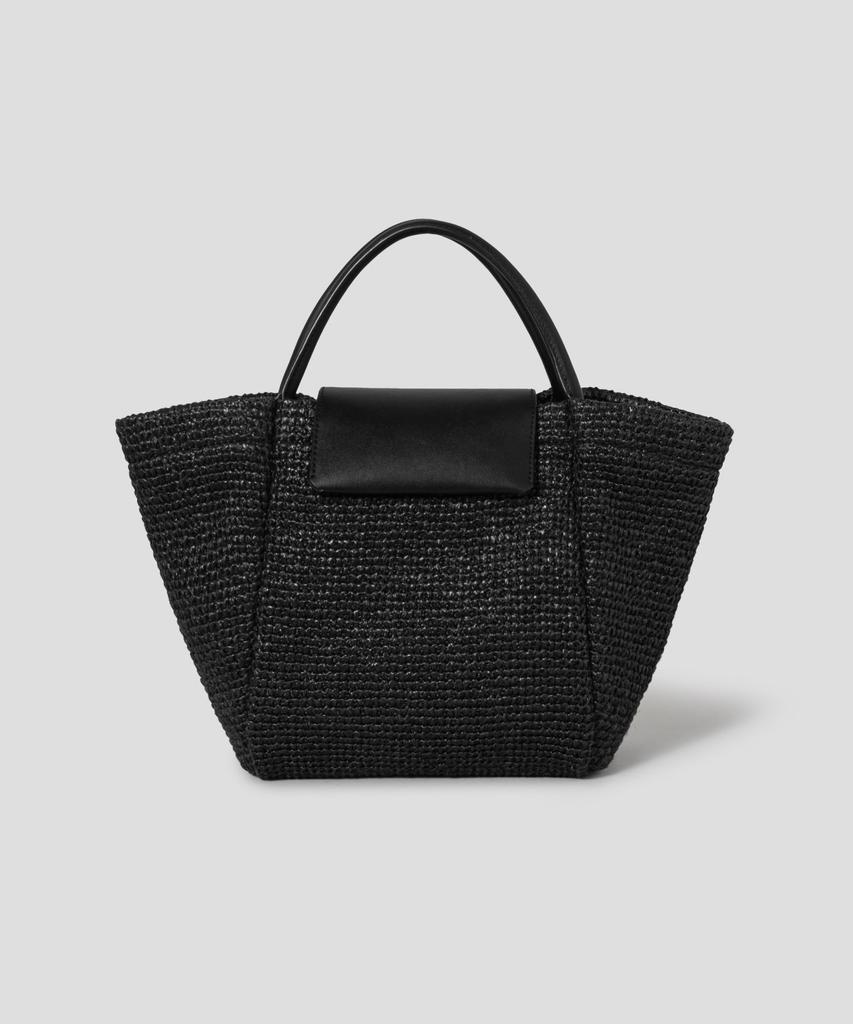 Beanpole Accessory Better Raffia Medium Tote Bag Black