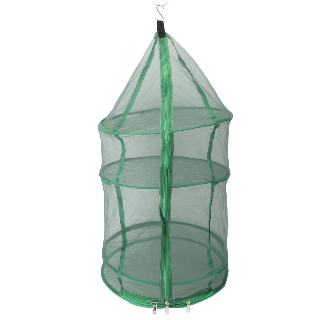 Hanging Drying Mesh Green Dust Proof Elastic Foldable Drying Net for Drying Fish Food