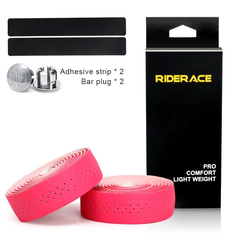 Лента для руля велосипеда из искусственной кожи, перфорированная, дышащая, мягкая, лента для руля шоссейного велосипеда с 2 заглушками, противоскользящая, амортизирующая