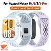 Sports Silicone Strap For Huawei Watch Fit 4/3 Breathable Comfortable Easy Adjustment Bracelet For Huawei Watch Fit 4 Pro Correa