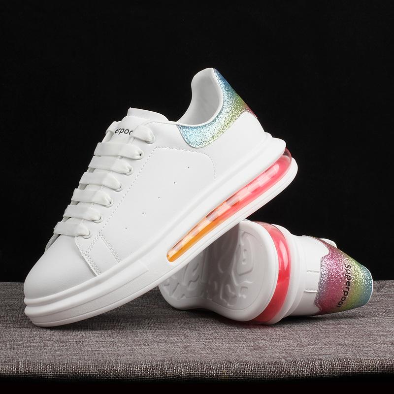 Spring and Autumn Small White Shoes Classic Air-cushioned Couple Flatform Shoes