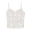 Transparent Lace Corset Fishbone Crop Tops Fashion Lace Camisole  Travel