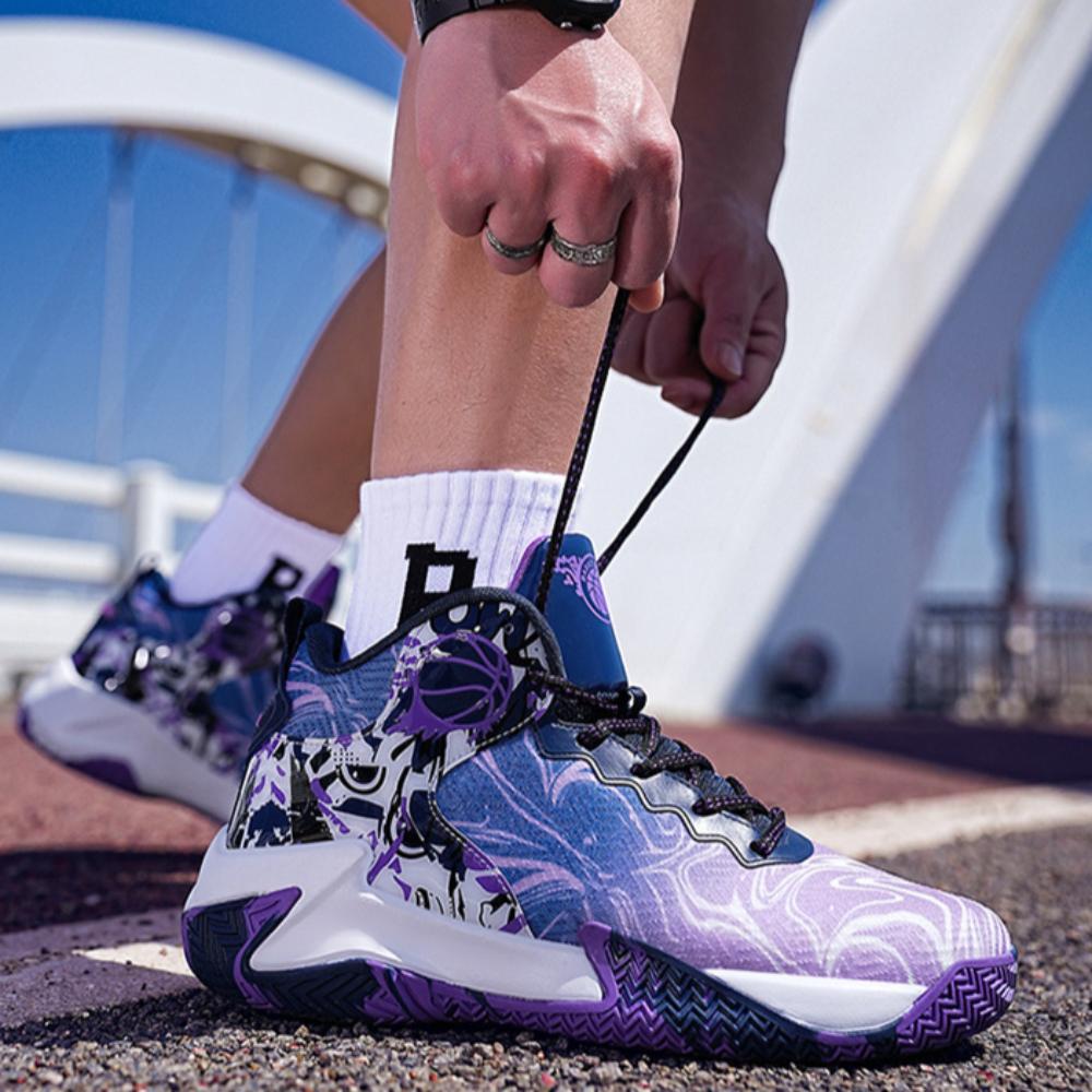 Баскетбольная обувь, настоящие спортивные кроссовки для бега, мужская молодежная нескользящая амортизирующая тренировочная обувь с воздушной подушкой